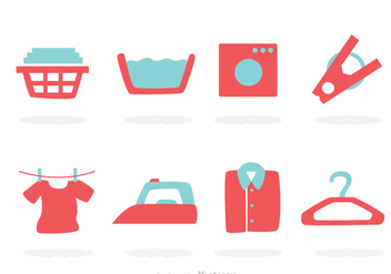 Laundry Icons - Free vector #317649
