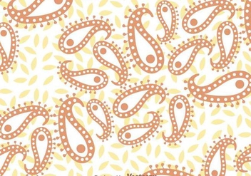 Brown And White Paisley Background - vector gratuit #327089 