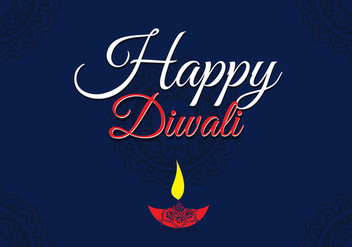 Happy Diwali Vector - vector #327689 gratis