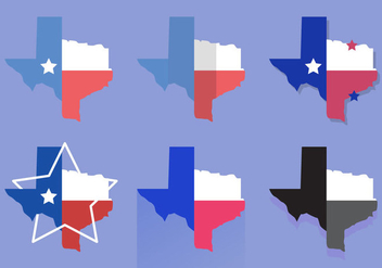 Texas Map Vector Icons #4 - Free vector #328849