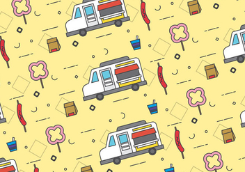 Free Foodtruck Vector Patterns #3 - Free vector #328869