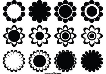 Assorted Flower Shape Set - vector gratuit #330129 