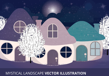 Mystical Landscape Vector Illustration - vector gratuit #332579 