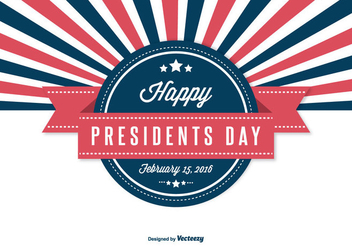 Retro Presidents Day Illustration - vector gratuit #333019 