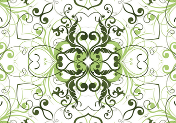 Green garden pant pattern background - vector gratuit #333439 