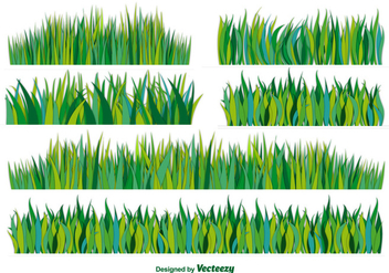 Vector flat grass - Free vector #333869