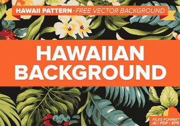 Hawaiian Pattern Free Vector Background - Free vector #334569