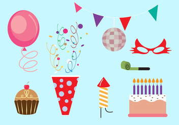 Set of Party Elements in Vector - Free vector #336659