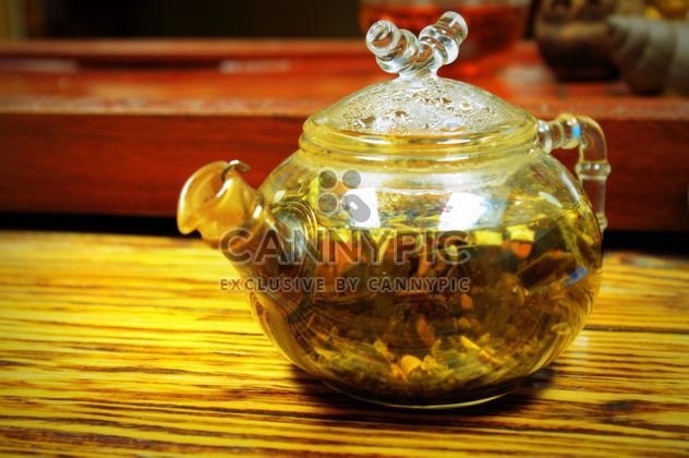Tea in glass teapot - Free image #339229