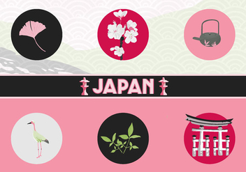 Japan Vector Icons - vector #342699 gratis