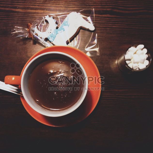 cocoa with marshmallow and cookies - бесплатный image #342919