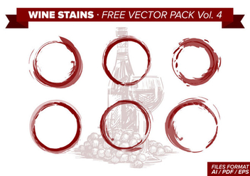 Wine Stains Free Vector Pack Vol. 4 - Kostenloses vector #342929