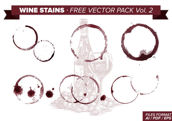 Wine Stains Free Vector Pack Vol. 2 - Free vector #342969