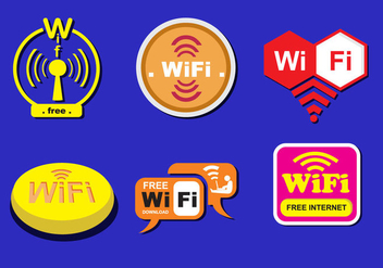 Various WiFi Logos - бесплатный vector #343159