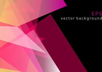 Pink Geometric Prizma Vector Background - бесплатный vector #344299