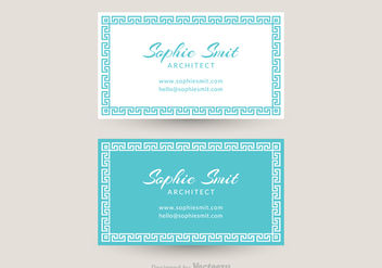 Free Greek Business Card Vector - Free vector #344659