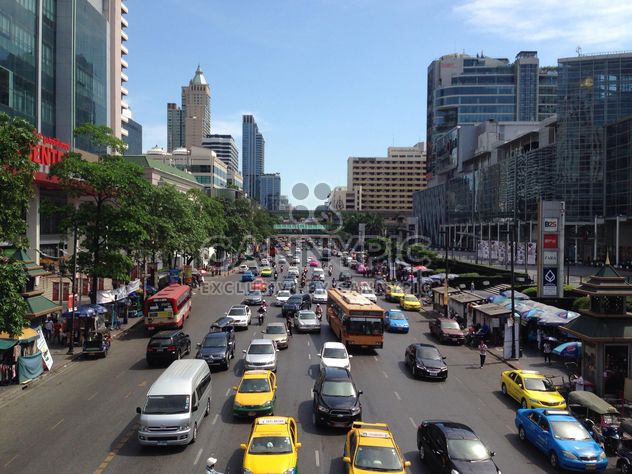 Traffic and architecture of Bangkok, Thailand - image gratuit #346249 