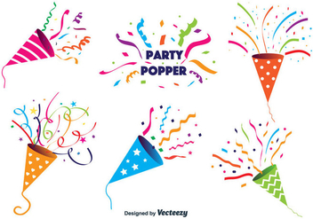 Party Popper Vector - vector gratuit #346769 