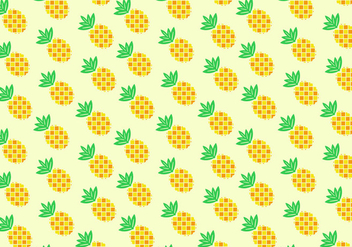 Seamless Pineapple Ananas Pattern - vector gratuit #347449 