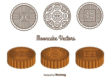 Mooncake Vectors - Free vector #347479