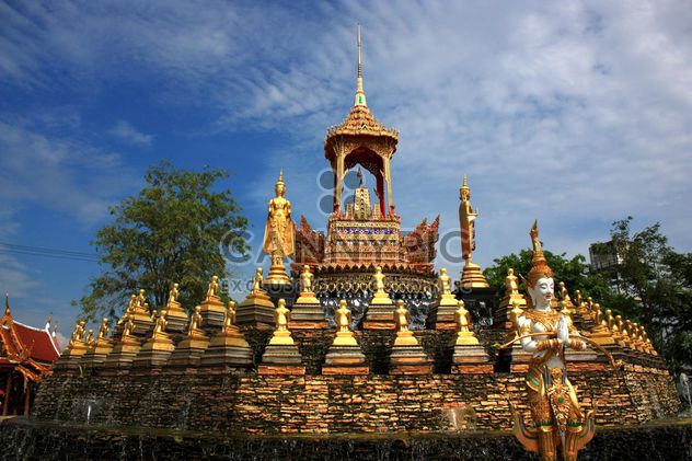 Thai temple under blue sky - Free image #347729
