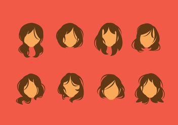 Free Messy Hair Style Vector - Free vector #348049
