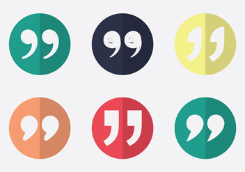 Free Quotation mark Vector Icon - Free vector #348169