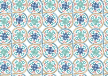Circle Moroccan Pattern Background Vector - Free vector #349519