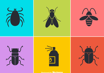 Free Vector Pest Control Icons - Free vector #349559