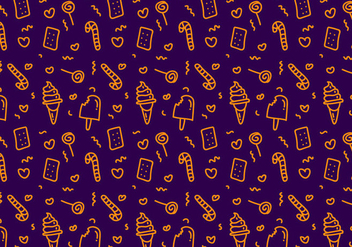 Free Candy Vector Pattern - Free vector #350029