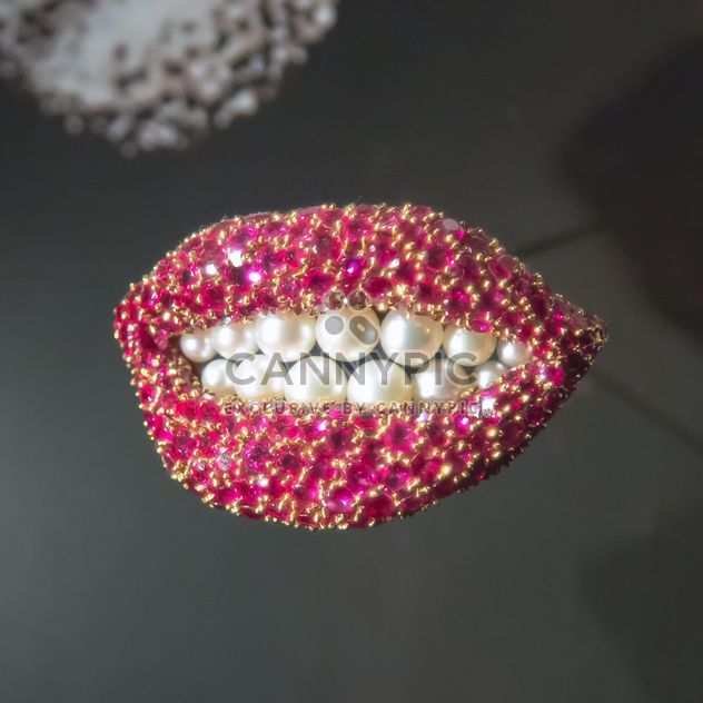 Lips from rubies and pearls - Free image #350219