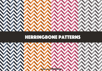 Herringbone Pattern Vectors - vector gratuit #350669 