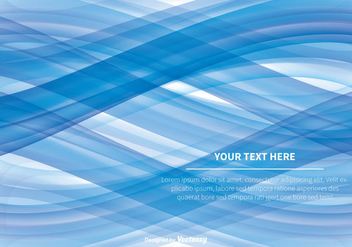 Blue Wave Abstract Vector Background - Kostenloses vector #351849