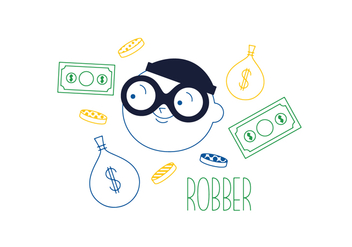 Free Robber Vector - vector #352649 gratis