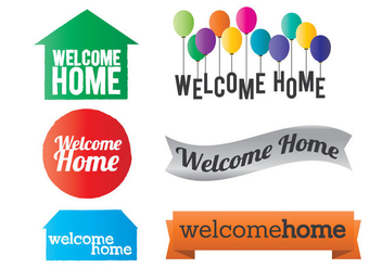 Welcome Home Vector - Free vector #353779