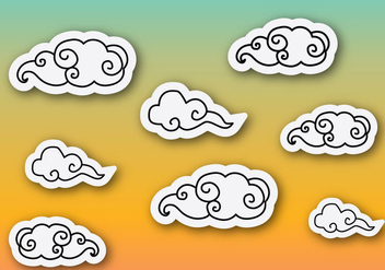 Free Chinese Traditional Cloud Vector - vector gratuit #354019 