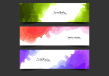 Header With Watercolor Stain - Kostenloses vector #354949