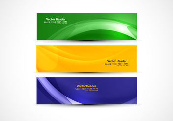 Headers With American Flag Color - Free vector #354999
