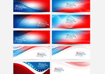 Collections Of President Day Banner - бесплатный vector #355009