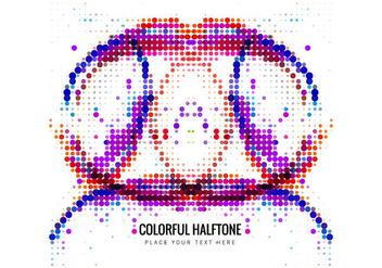 Abstract Colorful Halftone - vector gratuit #355129 
