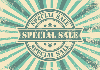 Promotional Sales Retro Background - Free vector #355789