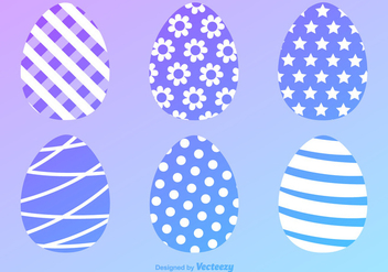 Easter Eggs Vector Icons - бесплатный vector #355929