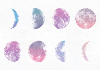 Vector Moon Phases - Free vector #356159
