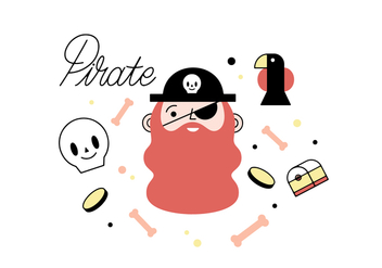 Free pirate vector - vector gratuit #356189 