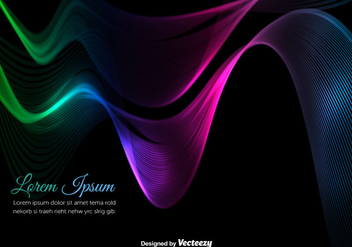 Colorful Abstract Wave Vector - бесплатный vector #356409
