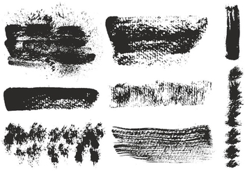 Free Vector Eroded Brushes Strokes - Free vector #356949