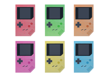 Free Watercolor Nintendo Game Boy Vectors - Free vector #357209