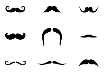Free Mustache Icons Vector - Free vector #358129