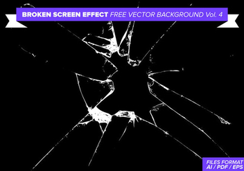 Broken Screen Effect Free Vector Background Vol. 4 - vector #358819 gratis