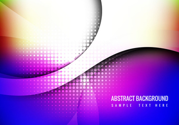 Free Colorful Wave Background Vector - vector #358909 gratis
